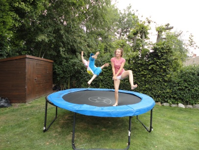 RIP our fab trampoline.